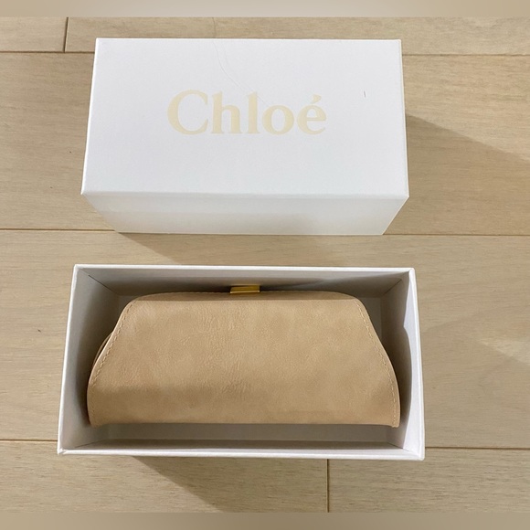 Chloe Women's Gold/Grey Crystal Round Sunglasses 59mm NWOT - Picture 9 of 10